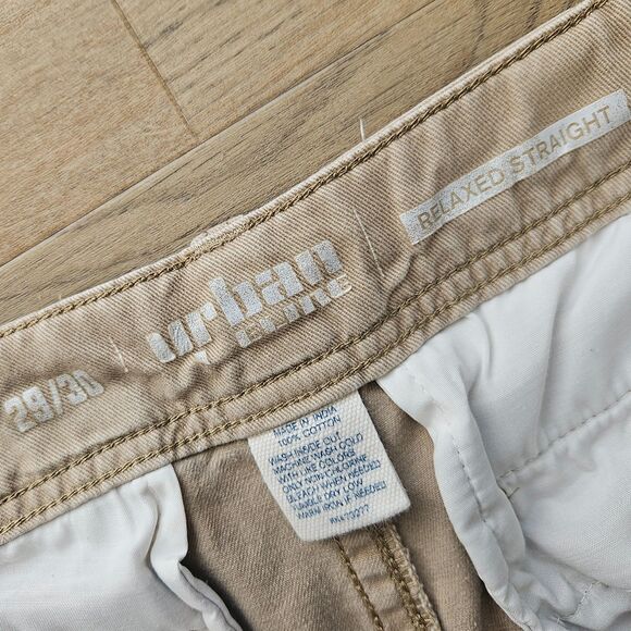 URBAN PIPELINE Khaki Pants MENS 29x30 Relaxed Straight Fit - Picture 5 of 7